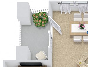 Ashford 3D Ashford 3D. 1 bedroom apartment. Kitchen with bartop open to living/dinning rooms. 1 full bathroom. Walk-in closet. Patio/balcony.